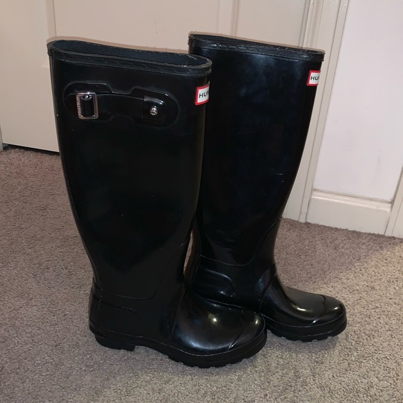 Hunter Tall Gloss Rain Boots - Picture 2 of 2